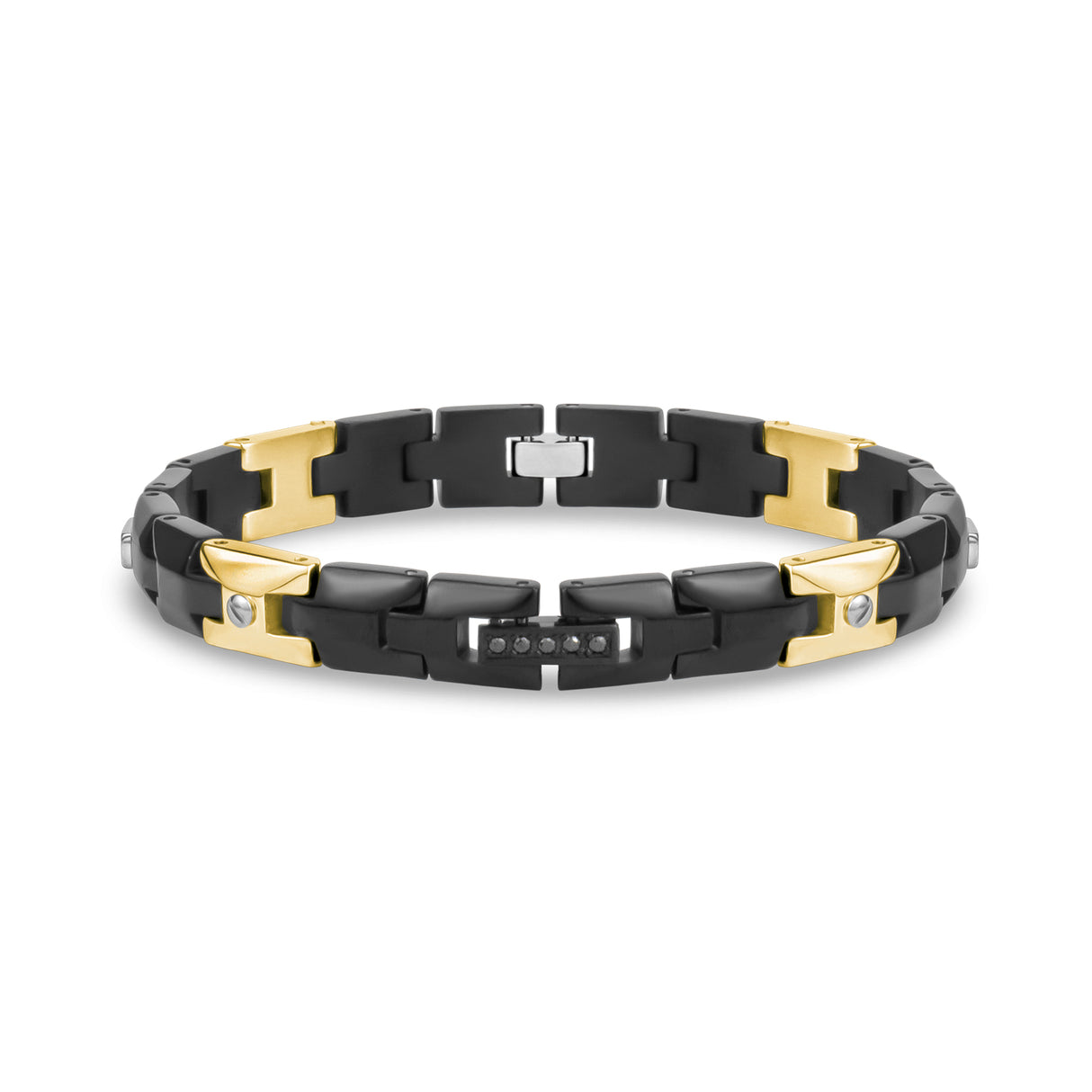 Trifecta Link Bracelet - Mens Steel Bracelets - The Steel Shop