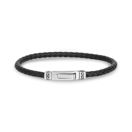 Minimalist Black Rubber Bracelet - Mens Steel Rubber Bracelets - The Steel Shop