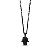 Hamsa-Anhänger aus schwarzem Stein - Unisex-Anhänger - The Steel Shop