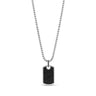 Minimal Iced Out Dog Tag - Men Pendant - The Steel Shop