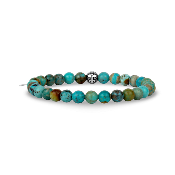 Türkis Perlenarmband | 6MM - Unisex Perlenarmband - The Steel Shop