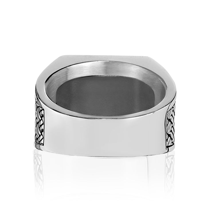Schwarzer Onyx Siegelring - Herrenring - [product_color_variant]