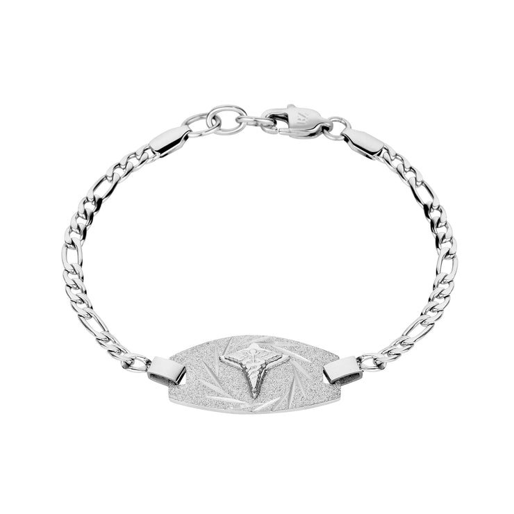 Medizinische Armbänder - Gravierbares medizinisches ID Figaro Gliederarmband