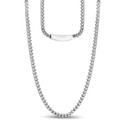 3mm dünne Franco-Gliederkette - Herren-Halskette - The Steel Shop