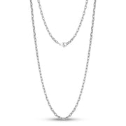 4mm Ovale Gliederkette - Männer Halskette - The Steel Shop