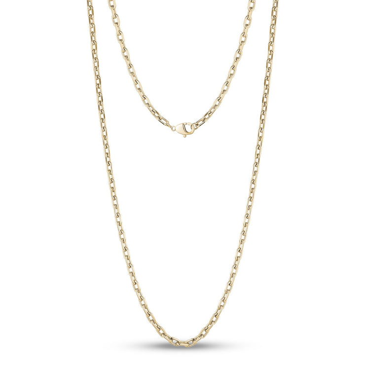 4mm Ovale Gliederkette - Männer Halskette - The Steel Shop