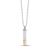 Männer Anhänger - Gold Bullet Mode Kremation Urne Anhänger für Asche