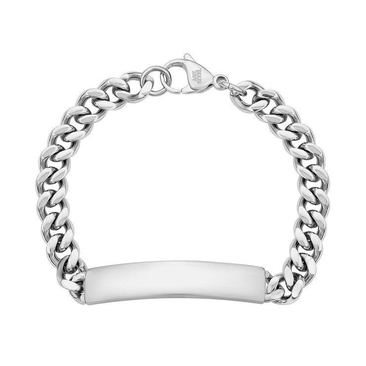 8mm Cuban Link ID-Armband - Stahlarmbänder für Herren - The Steel Shop