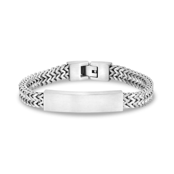 Doppeltes Franco Link ID-Armband - Herren Stahlarmbänder - The Steel Shop