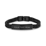 Doppeltes Franco Link ID-Armband - Herren Stahlarmbänder - The Steel Shop