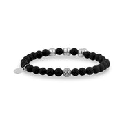 Unisex Bead Bracelet - 6mm Totenkopf Brücke Stretch Bead Armband