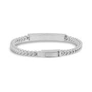 Unisex Stahlarmband - 4mm Franco Link Gravierbares ID-Armband