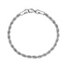 Women Bracelet - 4mm Damen-Edelstahl-Seil-Kette-Armband
