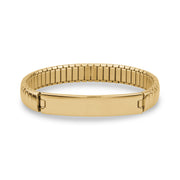 Damenarmband - Gravierbares ID Stretch-Armband in Gold