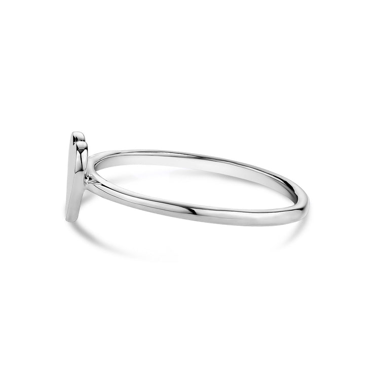 Damenring - Minimal gravierbarer Herzring