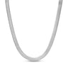 Halsketten für Frauen - 6mm Stahl Silber Fischgrätenkette