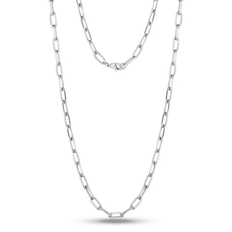 5mm Büroklammerkette - Halsketten für Frauen - The Steel Shop